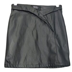 Akira Vegan Leather Mini Pencil Skirt